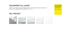 Desktop Screenshot of lognet.bygglogistik.se